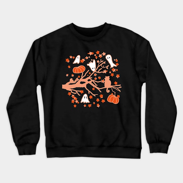 Happy Halloween Day Crewneck Sweatshirt by EunsooLee